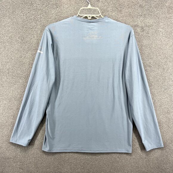 O'Neill 50+ Ultra Violet protection Shirt Mens Large Blue Long Sleeve Crew Neck - Picture 2 of 16